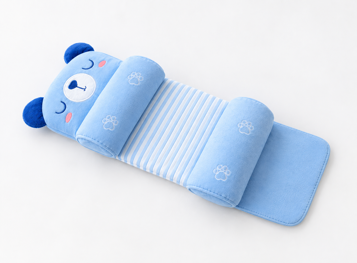 Coussin Ergonomique de Maintien et Anti-Tête Plate pour Bébé