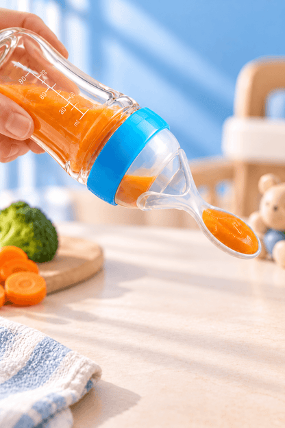 Biberon Cuillère Distributeur pour Bébé - Silicone 90ml - Sans BPA