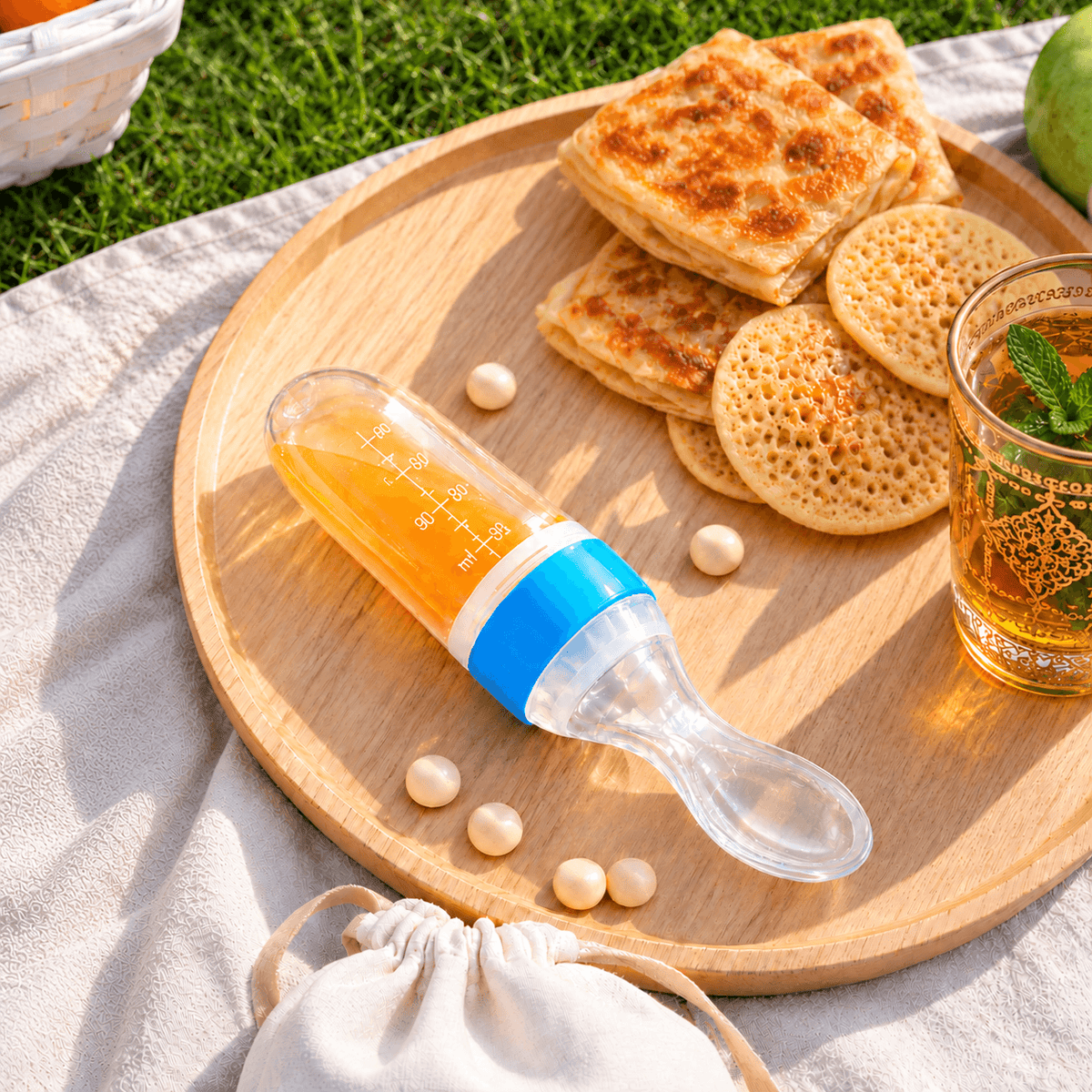 Biberon Cuillère Distributeur pour Bébé - Silicone 90ml - Sans BPA